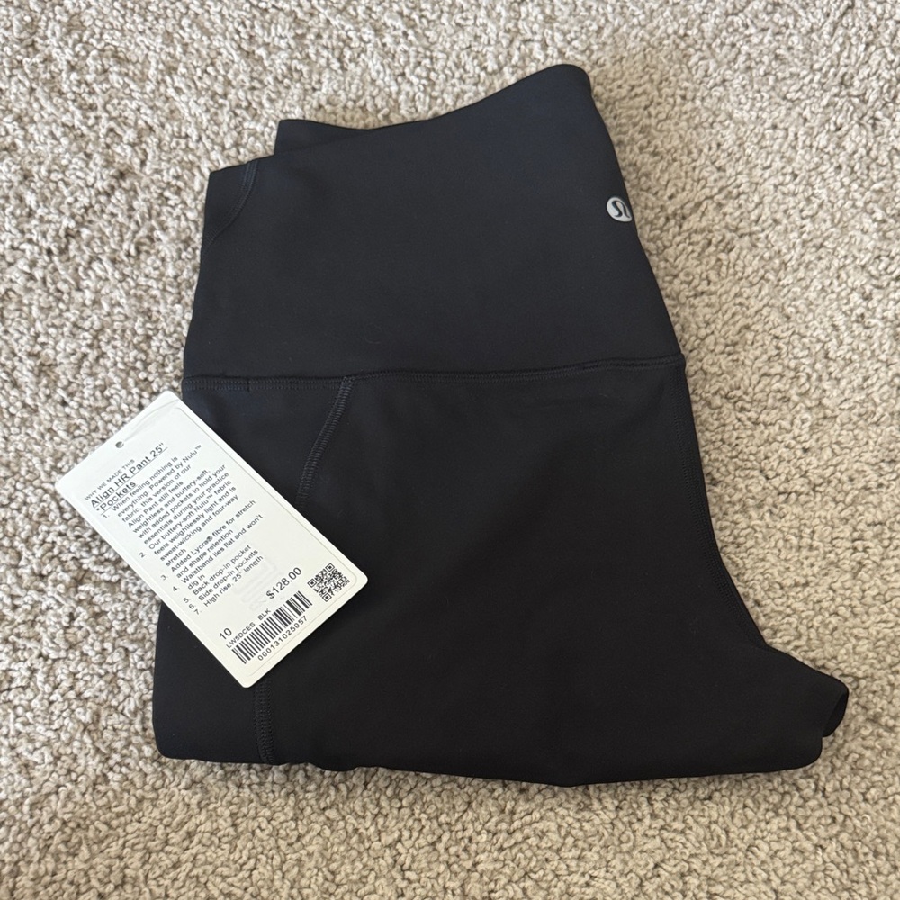 NWT Lululemon align pant w/ pockets size 10